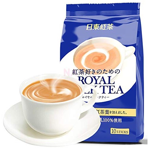 Twin Pack Royal Milk Tea Hot Cold Nitto Kocha 10 Pouch Pack Tot