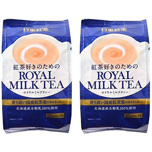 Twin Pack Royal Milk Tea Hot Cold Nitto Kocha 10 Pouch Pack Tot