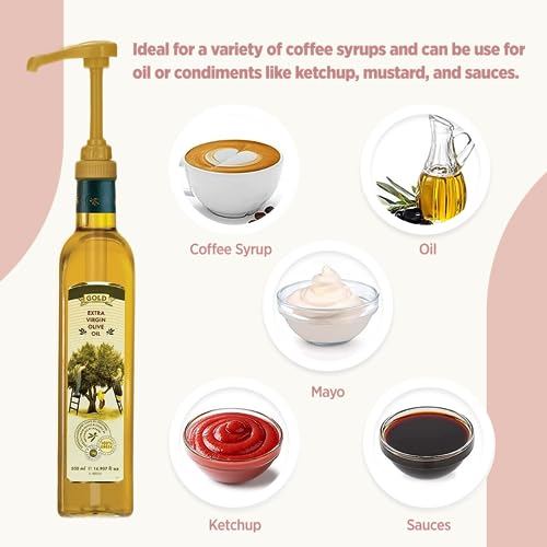 NixxieBasics Coffee Syrup Pumps 750ml / 25.4oz Fits Torani, Dav...