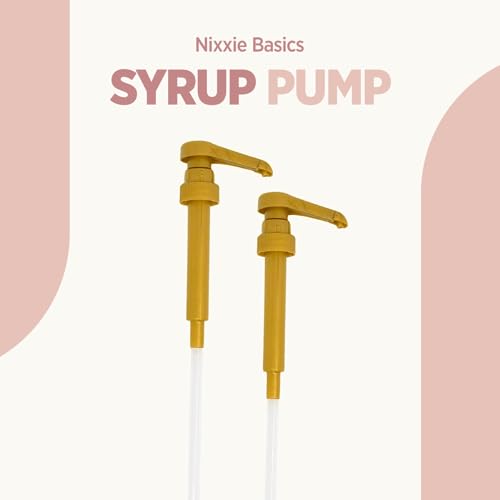 NixxieBasics Coffee Syrup Pumps 750ml / 25.4oz Fits Torani, Dav...