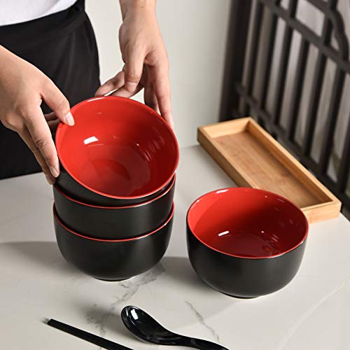 Japanese Ceramic Ramen Bowls, 38 Ounce Deep Pho Bowl For Soup, C