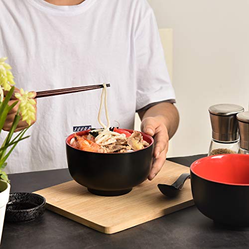 Japanese Ceramic Ramen Bowls, 38 Ounce Deep Pho Bowl For Soup, C
