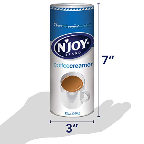 Njoy Coffee Creamer, 12 Ounce Pack Of 6 - Non-Dairy, Easy Pou