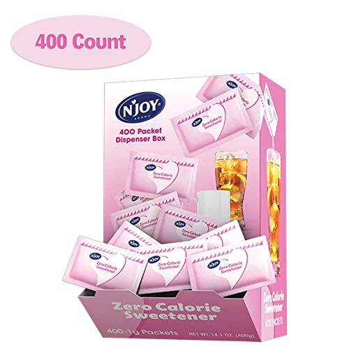 Njoy Zero Calorie Sweetener, Pink Saccharin Packets, Kosher, Gl