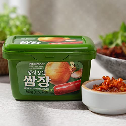 [NO BRNAD] Seasoned Soybean Paste 500g/17.6 FL oz. Spicy and Sal...