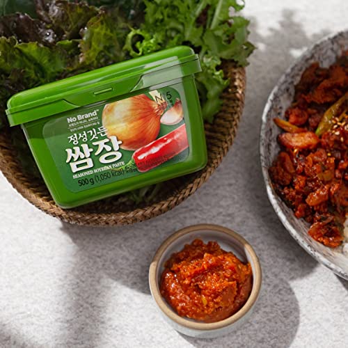 [NO BRNAD] Seasoned Soybean Paste 500g/17.6 FL oz. Spicy and Sal...