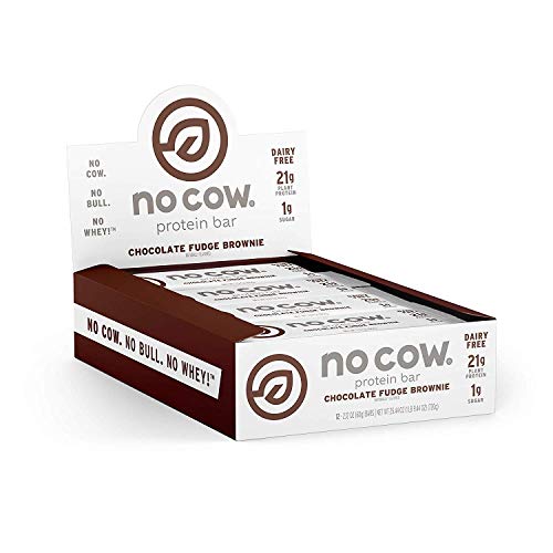 No Cow Protein Bar, Chocolate Fudge Brownie, 21G Plant Based Pro No Cow Protein Bar, Chocolate Fudge Brownie, 21G Plant Based Pro