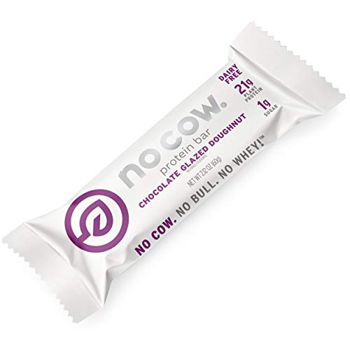 No Cow Protein Bars, Chocolate Glazed Doughnut, 21G Plant Based
