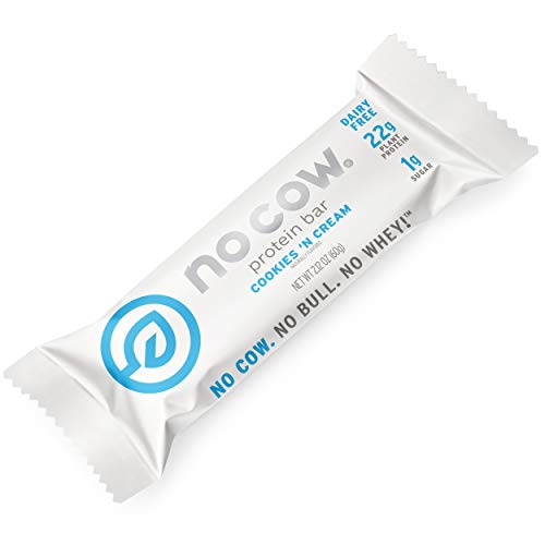No Cow Protein Bars, Cookies N Cream, 20G Plant Based Vegan Pro