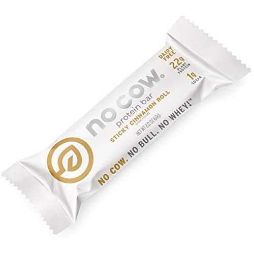 No Cow Protein Bars, Sticky Cinnamon Roll, 22G Plant Based Vegan