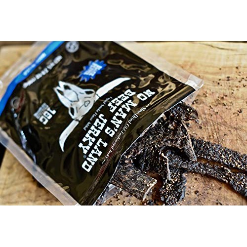 No Mans Land Black Pepper Beef Jerky High Protein Low Calorie L