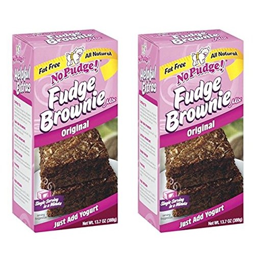 No Pudge Fat Free Fudge Brownie Mix Original 13.7 Oz Pack Of 2