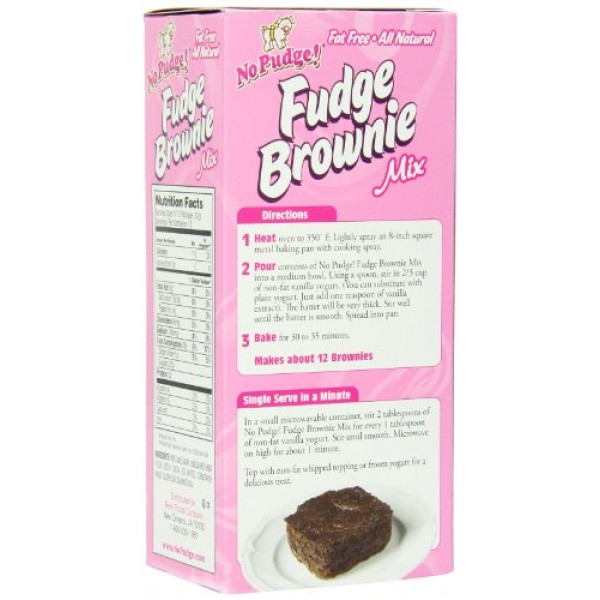 No Pudge! Fat Free Fudge Brownie Mix, Original, 13.7-Ounce Boxes