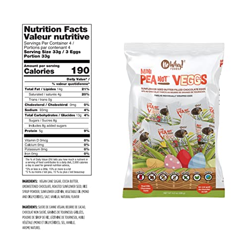 No Whey Mini Chocolate PeaNOT Butter Cup Filled Eggs Milk Free N...