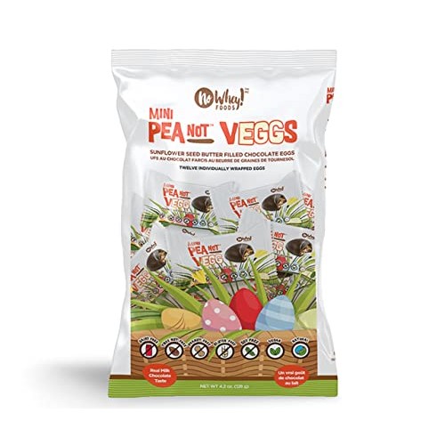 No Whey Mini Chocolate PeaNOT Butter Cup Filled Eggs Milk Free N...