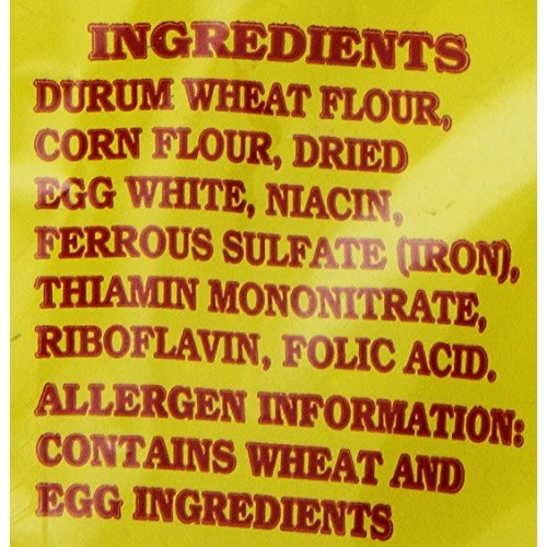 No Yolks Cholesterol Free Egg White Pasta, Extra Broad Noodles,