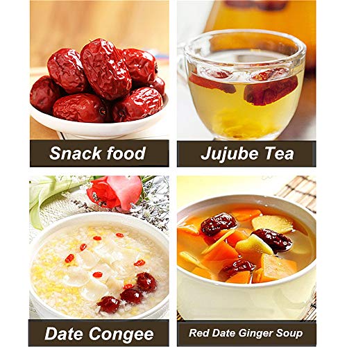 16 Oz Organic Dates Dried, Medjool In Resealable Bags, Red Dates