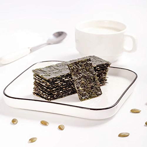 Seaweed Crisps Snack, Natural Roasted Seaweed Sheets, Keto, Vega