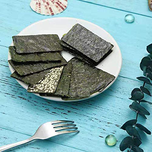 Seaweed Crisps Snack, Natural Roasted Seaweed Sheets, Keto, Vega