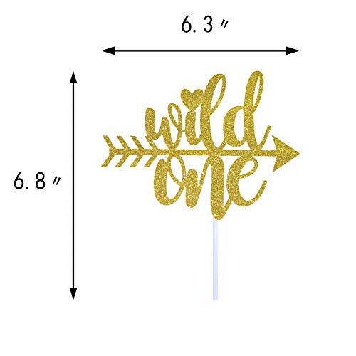 Wild One Cake Topper，Kids Boy Or Girl 1St First Birthday Cake D