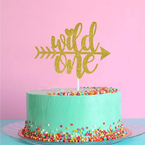 Wild One Cake Topper，Kids Boy Or Girl 1St First Birthday Cake D