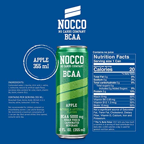 Nocco Bcaa Variety Pack 12 X 12 Fl Oz Carbonated, Zero Sugar, Lo Nocco Bcaa Variety Pack 12 X 12 Fl Oz Carbonated, Zero Sugar, Lo
