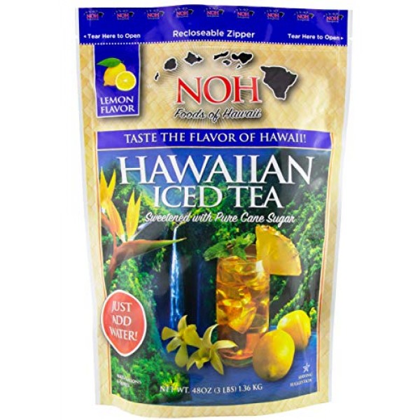 NOH Foods of Hawaii Iced Tea Mix, 3 Pound Pack of 5
