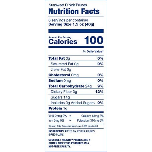 Sunsweet Dnoir Prunes, 8 Oz 227 G Pack Of 3