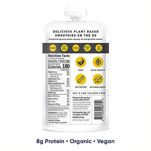 Noka Nut Butter Smoothie Pouches Banana Cocoa Peanut Butter 12