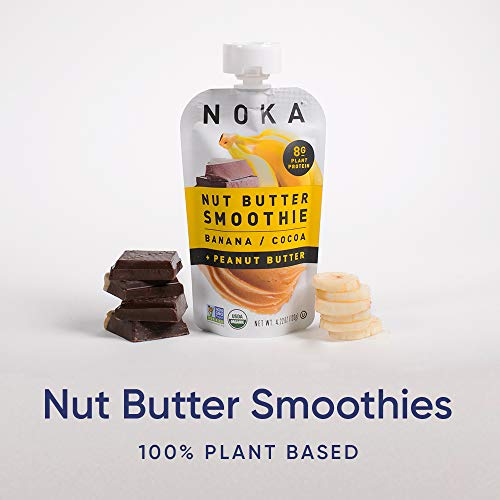 Noka Nut Butter Smoothie Pouches Banana Cocoa Peanut Butter 12