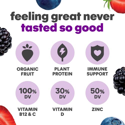 Noka Superfood Fruit Smoothie Pouches, Super Berry with Immune S...