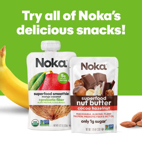 Noka Superfood Fruit Smoothie Pouches, Super Berry with Immune S...