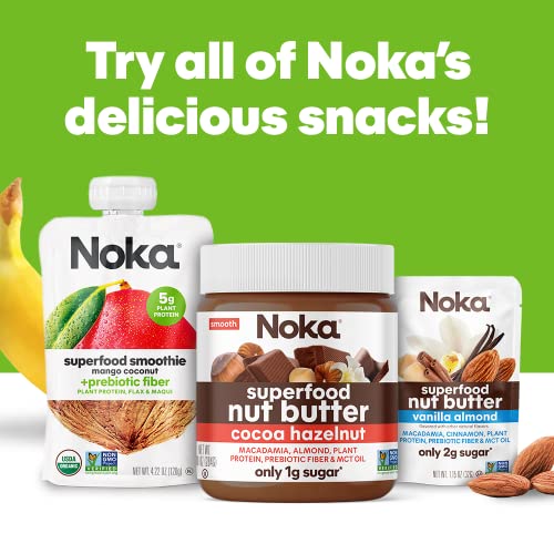 Noka Superfood Fruit Smoothie Pouches Variety Pack, Healthy Snac...