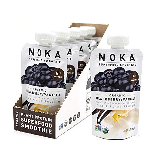 Noka Superfood Pouches Blackberry Vanilla 6 Pack | 100% Organi