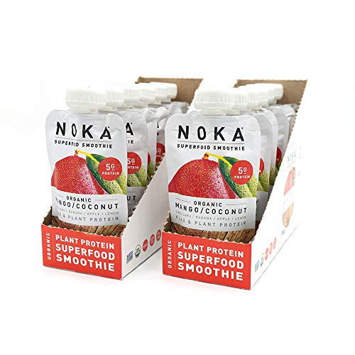 Noka Superfood Pouches Mango Coconut 12 Pack | 100% Organic Fr