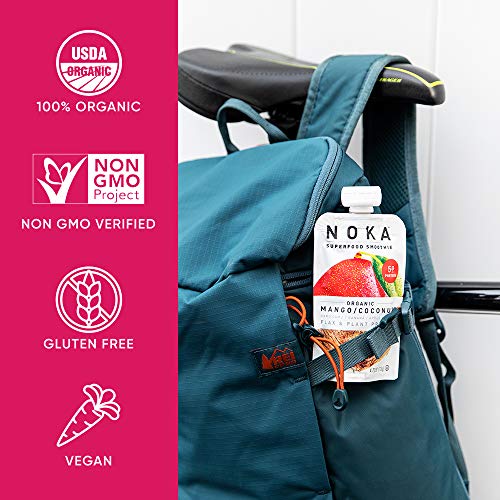 Noka Superfood Pouches Mango Coconut 6 Pack | 100% Organic Fru