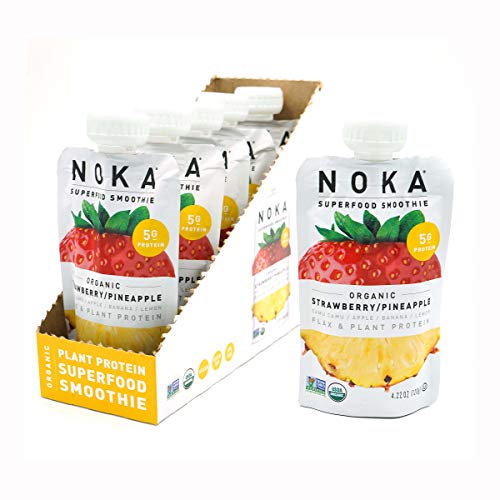 Noka Superfood Pouches Strawberry Pineapple 6 Pack | 100% Orga