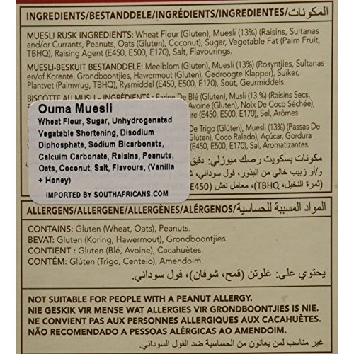 Ouma Muesli Rusks 2 Pack, 17.64 Oz