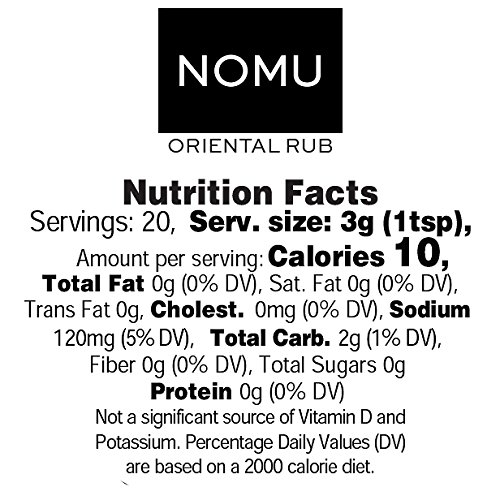 Nomu Oriental Seasoning Rub 2-Pack | 4.2Oz - Blend Of 16 Premi