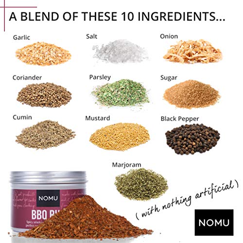 Nomu Bbq Seasoning Rub 3.90 Oz | 2-Pack | 10 Ingredient Blend