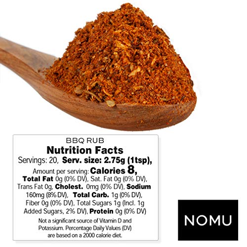 Nomu Bbq Seasoning Rub 3.90 Oz | 2-Pack | 10 Ingredient Blend