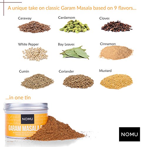 Nomu Garam Masala Seasoning Rub 2-Pack | 3.5Oz - Blend Of 10 P