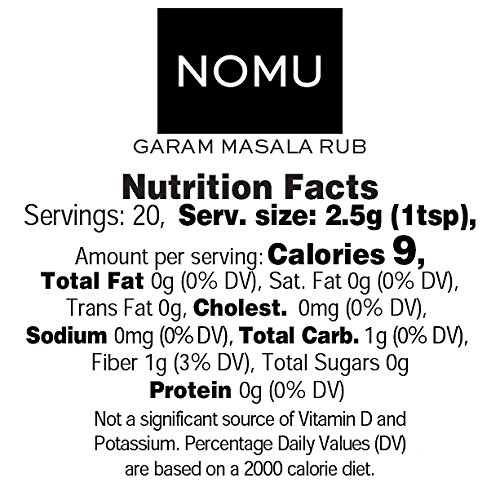 Nomu Garam Masala Seasoning Rub 2-Pack | 3.5Oz - Blend Of 10 P