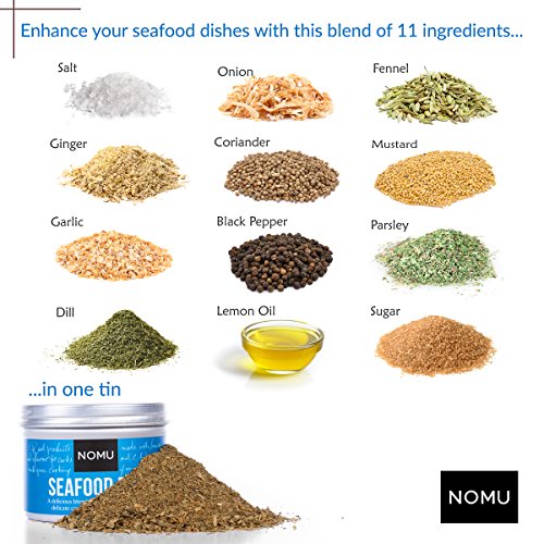 Nomu Seafood Seasoning Rub 3.88 Oz | 2-Pack | Msg &Amp; Gluten Fre