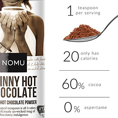 Nomu Skinny 60% Cocoa Hot Chocolate 33 Servings | 20 Calories