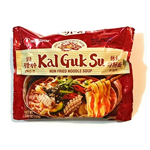 Nongshim Spicy Seafood Flavor Kal Guk Su Non Fried Noodle Soup 3...