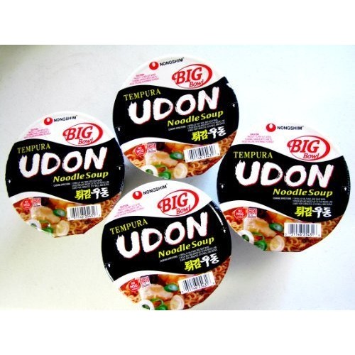 Nongshim Udon Japanese Style Tempura Noodles Soup, 4.02 Ounce Bo