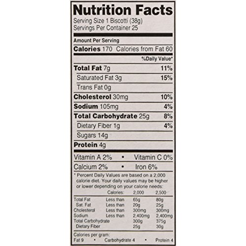 Nonni Almond Chocolate Biscotti, 2.07-Pound, 2 Lbs 1.25 Oz