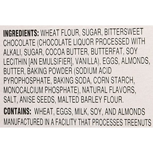 Nonni Almond Chocolate Biscotti, 2.07-Pound, 2 Lbs 1.25 Oz