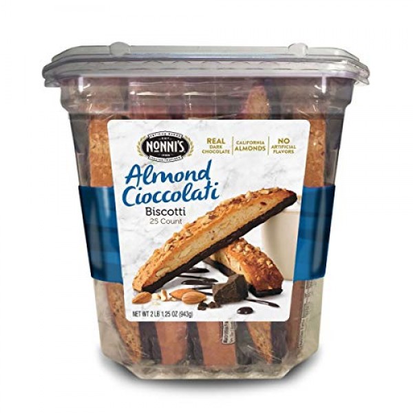 Nonnis Almond Cioccolati Biscotti 25 Cts.
